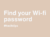 Find your wifi password for blog